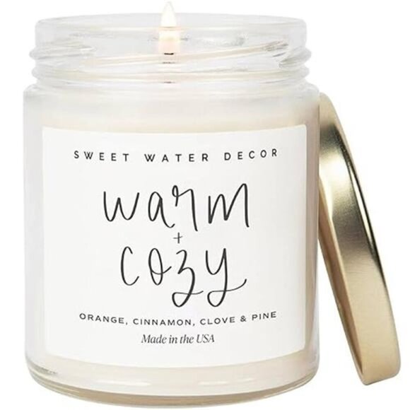 Sweet Water Decor Warm and Cozy Candle - Pine Cinnamon - Picture 10 of 10